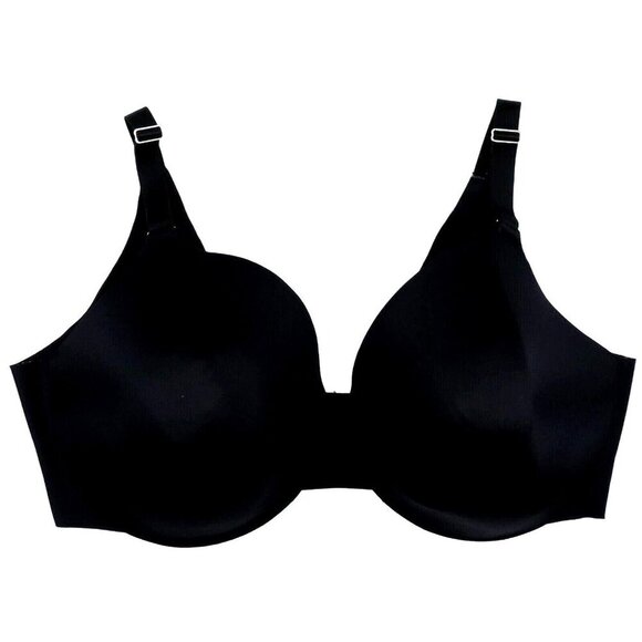 Soma 42G Vanishing Back Full Coverage 091601 Solid Black Bra Underwire Lined - Picture 1 of 8